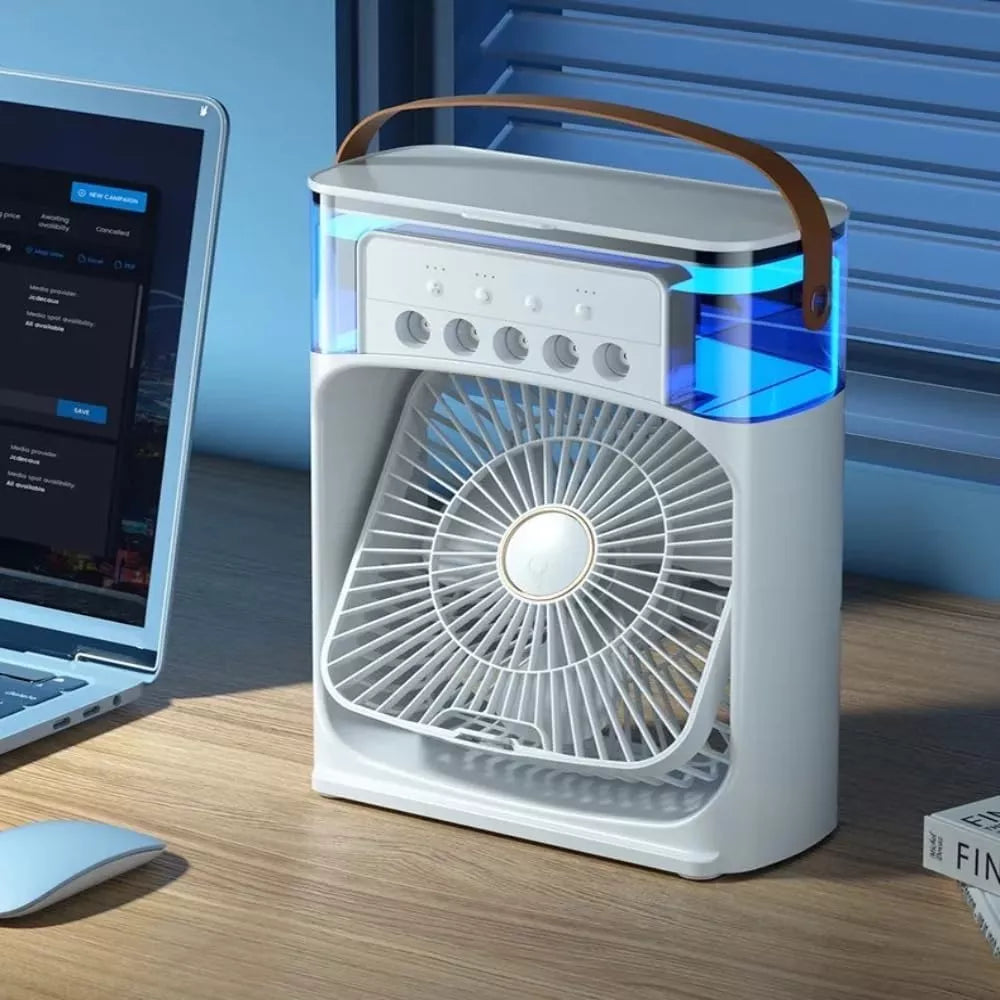 Ventilador Portatil Con Humidificador