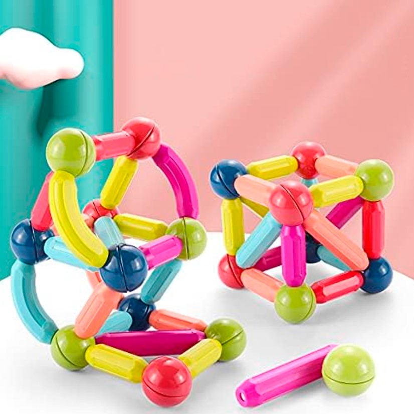 Juego 42 Piezas Bloques Magnetico