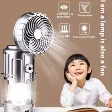 Linterna  Carga Solar  USB +  Ventilador