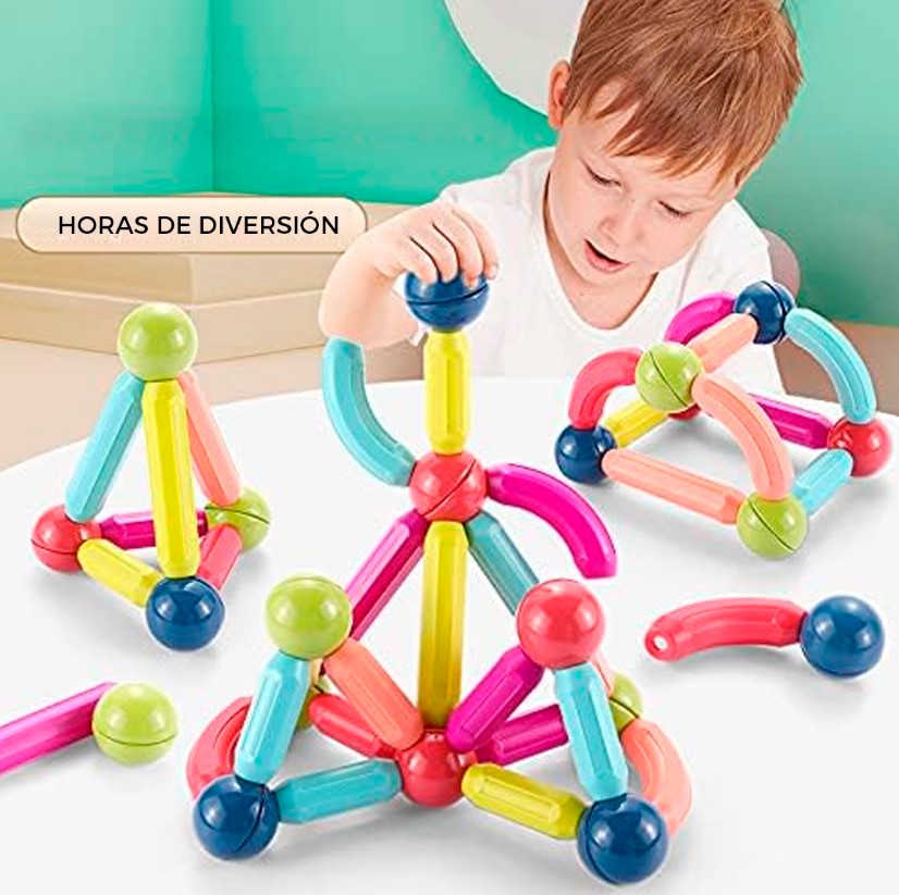 Juego 42 Piezas Bloques Magnetico